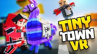 RACE FOR THE LLAMA IN TOMATO TOWN  Tiny Town VR Gameplay Part 56  VR HTC Vive Gameplay [upl. by Alaster659]