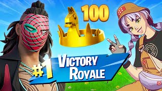 Winning in Duos w My Girlfriend Fortnite Season 4 [upl. by Oninrutas]