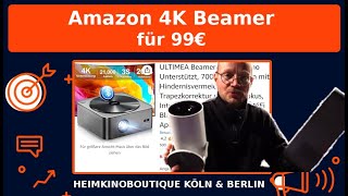 Günstige 4K Beamer von Amazon im Test ULTIMEA Apollo P40 Beamer für 199€ und Magcubic für 99€ [upl. by Analaj]