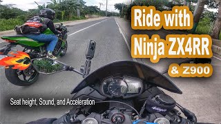 Ride w My Subscriber na naka Ninja ZX4RR  Seat Height  Sound  JTechSquad [upl. by Ashok]