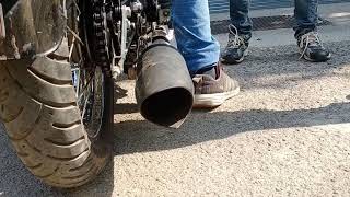 Royal Enfield Dolphin Silencer Sound Review ROYAL ENFIELD CLASSIC 350\500  BULLET  BRAND GLOBE [upl. by Esinwahs]