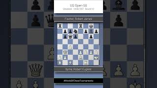 Byrne Robert Eugene vs Fischer Robert James US Open58 Round 10 ½½ [upl. by Lexa]