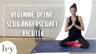 16 Minuten Yoga fürs 1 Trimester  Schwangerschaftsyoga [upl. by Dyana]