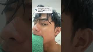 Towel Method for Jawline jawline [upl. by Simpkins]