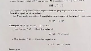 Analyse s1 smpc  Fonction réelles dune variable réelle  Paire ou impaire partie 2 [upl. by Yokum42]