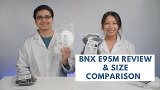 New BNX E95M KN95 Amazon Face Mask Review and Size Comparison [upl. by Nicky]