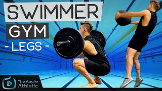 Gym Workouts For Swimmers  Explosive Legs [upl. by Asirrac]