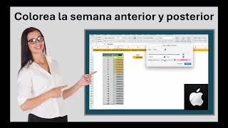 Colorear la semana anterior y posterior en Excel para Mac [upl. by Abehs]