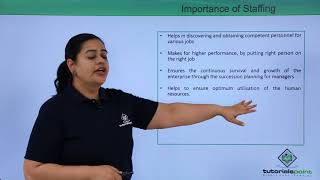 Class 12th – Importance of Staffing  Business Studies  Tutorials Point [upl. by Partridge]