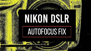 Nikon DSLR Mechanical Autofocus Repair DIY [upl. by Fugazy104]