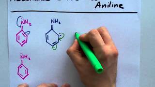 Resonance Structures of Aniline [upl. by Osrock]