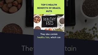 Top 5 Health Benefits of Brazil Nuts [upl. by Aerdnat]