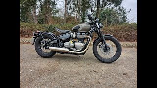 Triumph Bobber 1200cc First Ride And Review [upl. by Ahsinek]