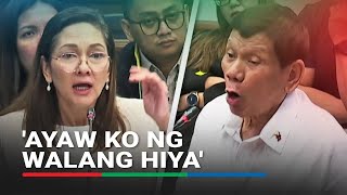 Walang hiya talaga ako Duterte tells Hontiveros after apologizing calling her sensitive [upl. by Nimrac798]