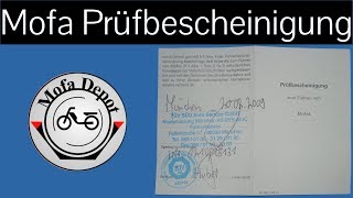 Mofa Prüfbescheinigung  Führerschein  2 Praxis [upl. by Idur233]