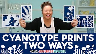 Cyanotype For Beginners DIY Or PreMade Photography With Cricut [upl. by Wu]