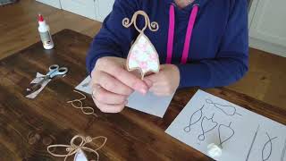 Papierdraht Engel Basteln DIY Tutorial [upl. by Augy367]