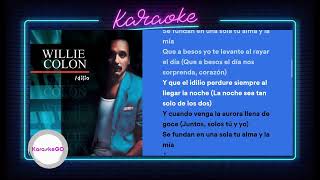 Idilio  Willie Colón Letra  KARAOKE PISTA INSTRUMENTAL OFICIAL [upl. by Bouton]