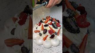 Berries Pavlova Cake 🤤🫐🍓🍰 pavlova berries cake [upl. by Victorine]