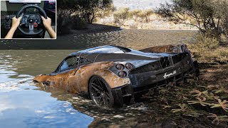 Rebuilding Pagani Huayra BC Forza Horizon 5 Logitech G29 Stering Wheel Gameplay [upl. by Niggem]