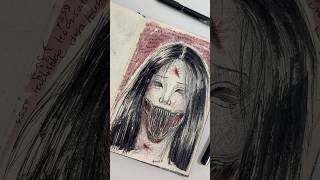 Kuchisake Onna art drawing desenho pintura ￼arte ￼ [upl. by Oivatco]