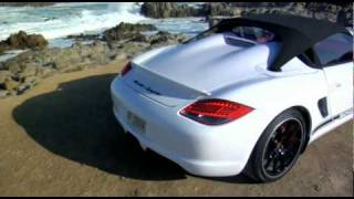 Porsche Boxster Spyder in Action first drive [upl. by Arikahc740]