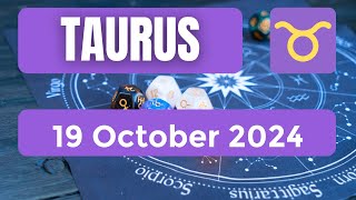 Taurus horoscope  Taurus Horoscope for Today 19 October 2024 [upl. by Aitnas]