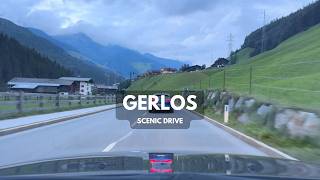 🇦🇹 4k Alpine Driving Gerlos Pass in gloomy weather  Austria Tirol [upl. by Eerot34]