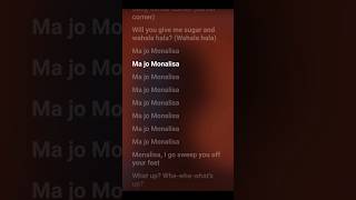 Lyrics of Monalisa by Sars Lojay Chris Brown lyrics afrohits music ytshorts trending [upl. by Etteiluj]