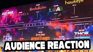 MARVEL PHASE 4 CRAZY AUDIENCE REACTION  COMICCON [upl. by Gregorius]