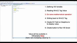 VB Script in WinCC 7X  Write your first VB Script [upl. by Koppel187]