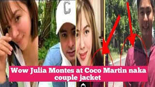 Wow Julia Montes at Coco Martin naka couple jacket [upl. by Elatia438]