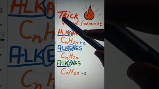 Trick 📌AlkaneAlkeneAlkyne hydrocarbons alkanes alkenes alkynes ashortaday chemistrytricks [upl. by Anilahs499]