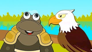 Aesops Fables  Tortoise And The Eagle  HooplaKidz [upl. by Anits]