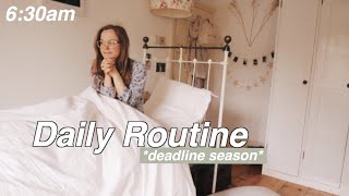 My Current Routine Final University Deadlines [upl. by Norrej]