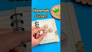 DIY Handmade 3D Stickers 💞 waste material craft idea diy crafts shorts sticker [upl. by Nerdna510]