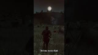 crazy OLD GOAT in Red Dead Redemption confronts John Marston [upl. by Shannan]