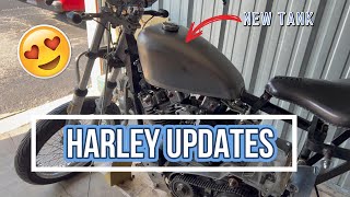 1973 Harley SportsterFrankenHarleyEp 18updates [upl. by Schoof]