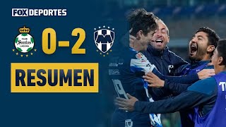 GANARON LOS VISITANTES 😲  Santos 02 Monterrey  HIGHLIGHTS  FOX Liga MX  Jornada 2 [upl. by Steffie691]