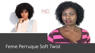 Feme Perruque Soft Twist Coiffure afro à 32€ [upl. by Harman]