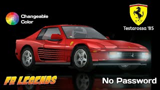 Livery Ferrari Testarossa 1985 remake  Fr Legends  FREE CODE   HexCode [upl. by Quar]