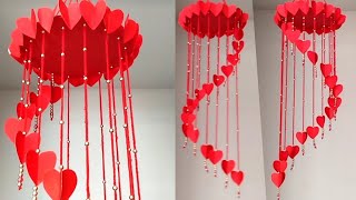 DIY Valentines Day Crafts Idea I Wall Hanging Crafts Idea I Room Decoration Idea I Our Sweet Mom [upl. by Nosyaj240]