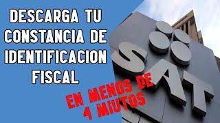 Descarga tu constancia de Situación Fiscal │SAT [upl. by Desdemona]