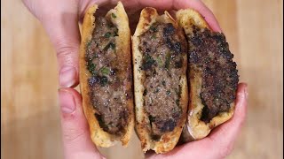 The best Palestinian Arayes  Kofta stuffed pita  Ramadan recipes [upl. by Yeldahc353]