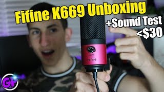 Budget Microphone Under 30  Fifine K669 Mic Test  K669 Unboxing  Audio Microphone Test [upl. by Irtemed906]