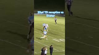 TD reception in playoff game vs Dreher [upl. by Erdua]