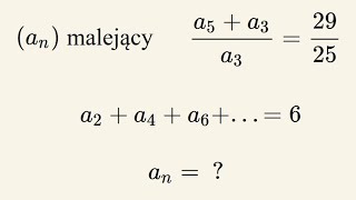Szereg geometryczny  poziom rozszerzony  zadanie od CKE [upl. by Leasia]