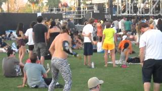 coachella 2011 Wasted zebra pants guy [upl. by Zzaj366]