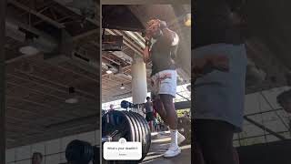 Deadlifting ￼at commercial gym gym fitnessmotivation motivation deadldeadpowerlifting [upl. by Yvaht]