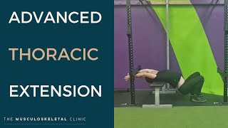 Physio explains advanced thoracic extension exercises  The MSK Physio [upl. by Aniratak]